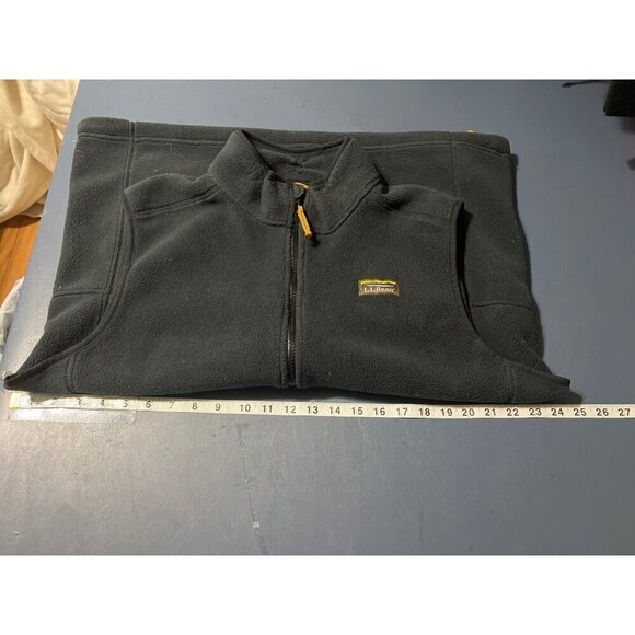 L.L.Bean Mens Fleece Vest L Gorpcore Outdoor Full Zip - Picture 4 of 9